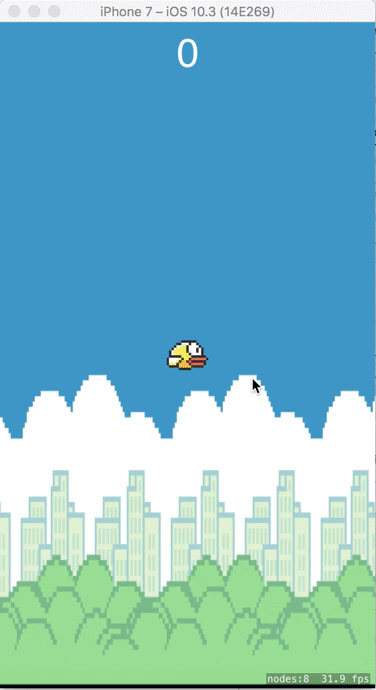 Demo of my flappyBird game